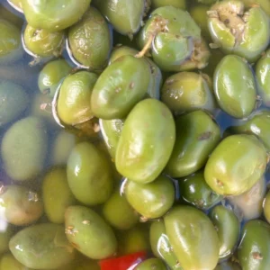 Aceitunas chupadedos aliñadas